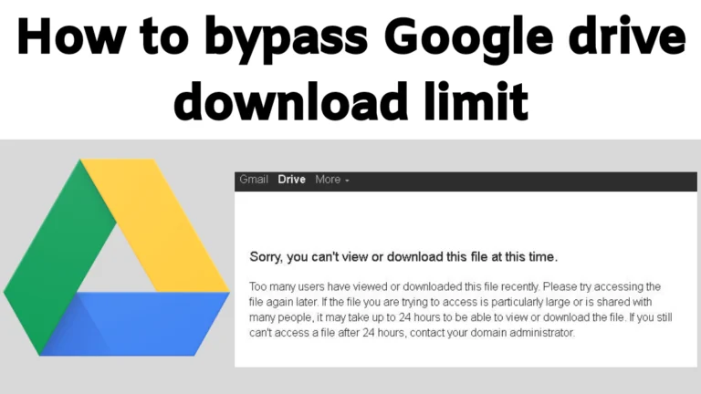 Bypass google drive