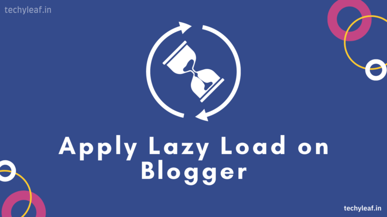 How to enable Lazy-loading images on the Blogger website.[Updated]