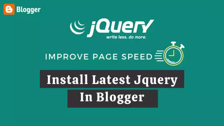 How to install the latest version of jQuery on the Blogger website?