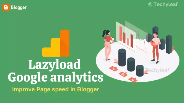 How to add Lazyload Google analytics code to Blogger website?