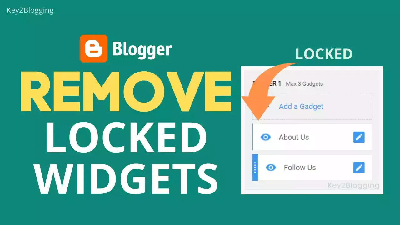 Remove Locked Widgets in Blogger