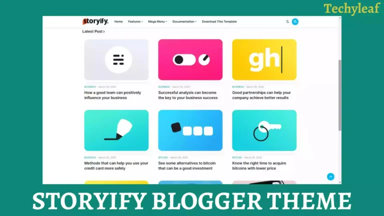 Storify Premium Blogger Theme Review