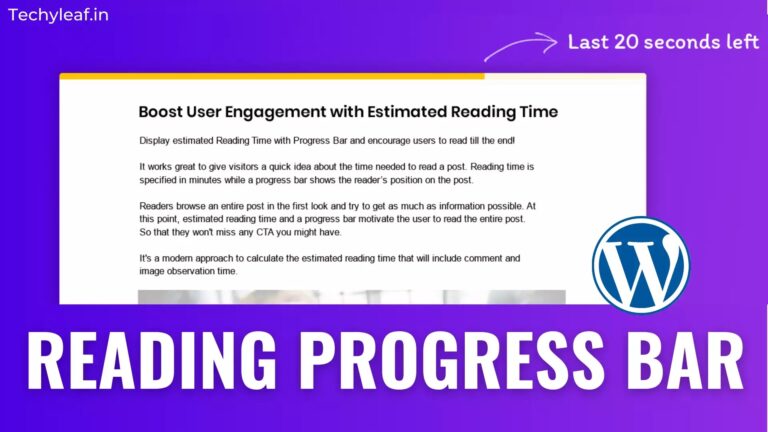 How To Add A Reading Progress Bar In WordPress Without Plugin